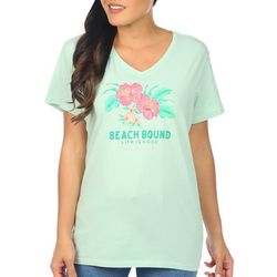 Life Is Good Womens Beach Bound V-Neck T-Shirt