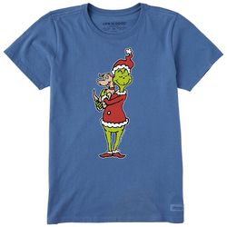 Life Is Good Womens Grinch and Max Short Sleeve T-Shirt