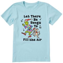 Life Is Good Womens Grinch & Max Dance Short Sleeve T-Shirt