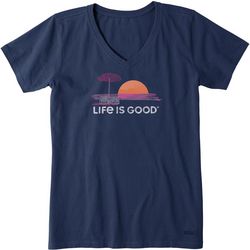 Life Is Good Womens Cool Short Sleeve T-Shirt