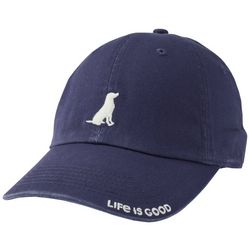 Life Is Good Womens Dog Embroidered Wag On Logo Cap