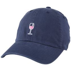 Life Is Good Womens Wine Glass Baseball Cap