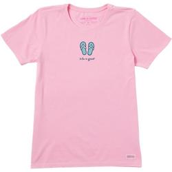 Womens Flip Flops Graphic T-Shirt