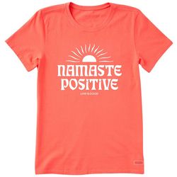 Life Is Good Womens Namaste Positive T-Shirt