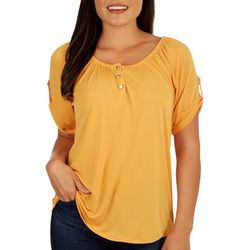 NY Collection Womens Off The Shoulder Top