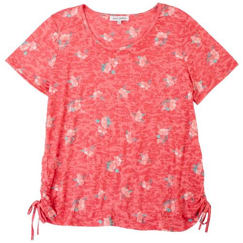 Emily Daniels Floral Ruched Top