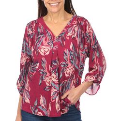 Cable & Guage Womens Long Sleeve Crinkle Top