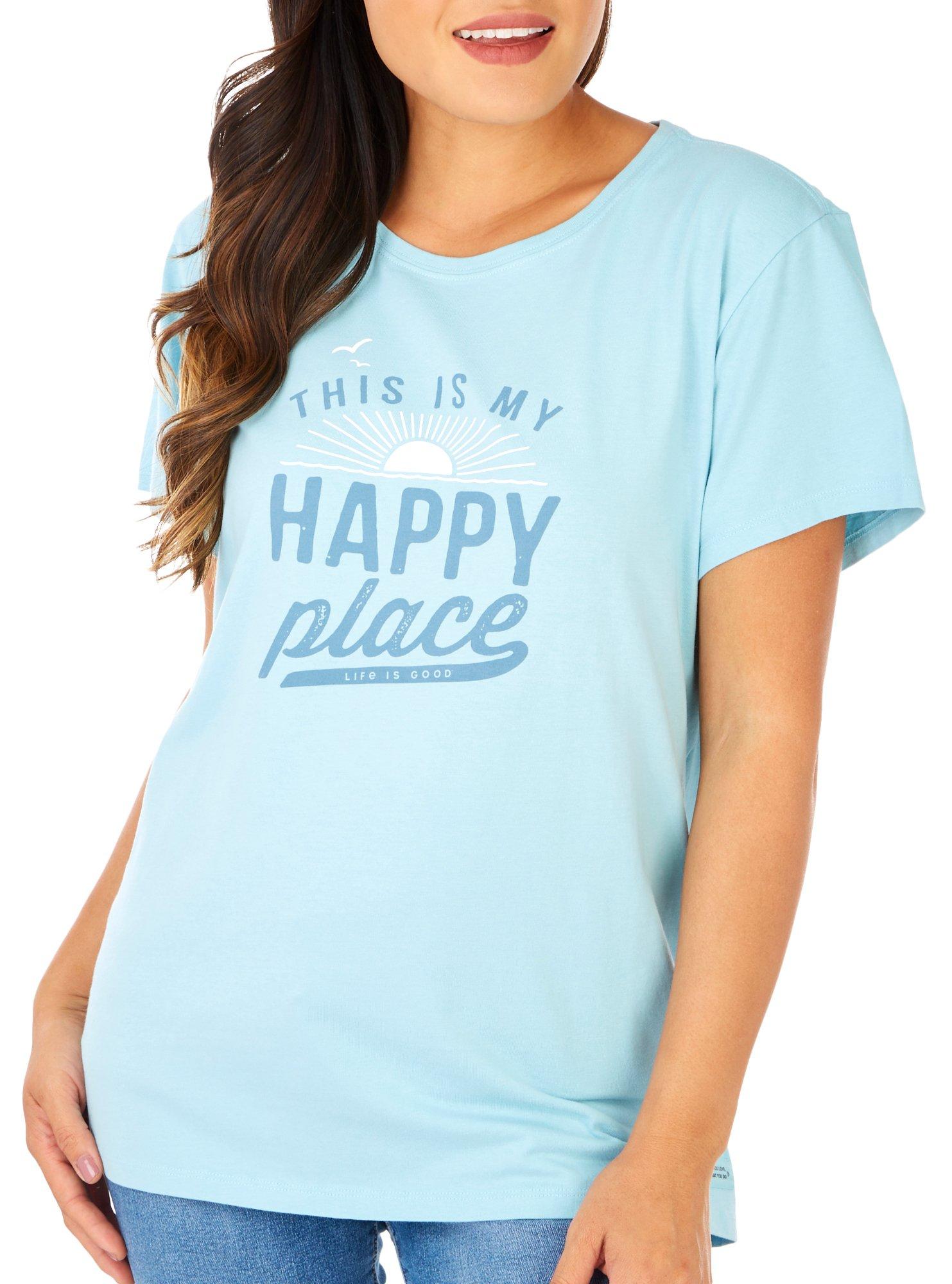 Life Is Good Womens This Is My Happy Place T-Shirt