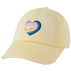 Life Is Good Womens Embroidered Heart Wave Cap