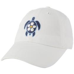 Womens Embroidered Sea Turtle Cap