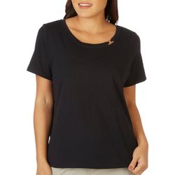 Coral Bay Womens Scoop O Ring Short Sleeve Tee