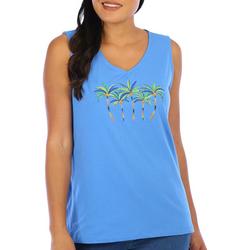 Plus Embroidered Palm Sleeveless Top