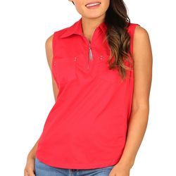 Coral Bay Womens Solid Tassel Knit To Fit 3/4 Sleeve Top