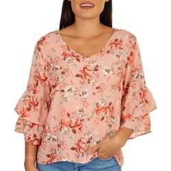Cure Apparel Womens Printed Blouse