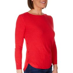C&K Designs Womens Cable Knit Button Sweater