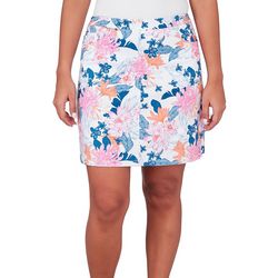 Hearts of Palm Womens Floral Printed Skort
