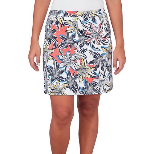 Hearts of Palm Womens Floral Print Skort