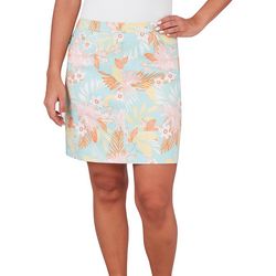 Hearts of Palm Womens Floral Print Skort