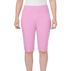 Hearts Of Palm Womens Solid Color Skimmer Shorts