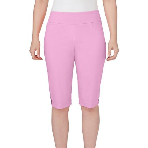 Hearts Of Palm Womens Solid Color Skimmer Shorts