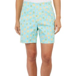 Hearts of Palm Womens 7 in. Pineapple Tech Stretch Shorts