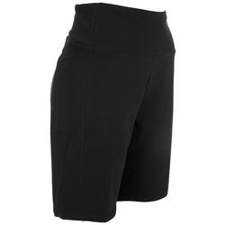 Teez-Her Womens Solid Stretch Shorts