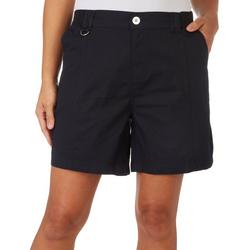 Womens 5 in. Solid D Ring Cargo Shorts