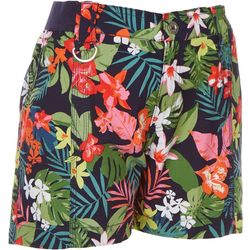 Fresh Womens Tropical Cargo Style Bermuda Shorts
