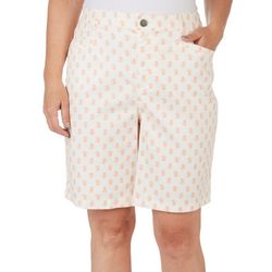 Recreation Womens 9 in. Solid Stretch Shell Twill Short