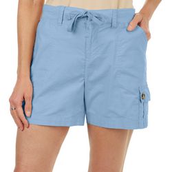 DASH Womens Gina 5  Solid Cargo Shorts