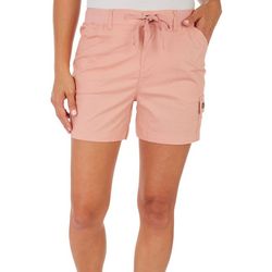 DASH Womens Gina 4.5 in.  Solid Cargo Shorts