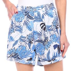 Juniper + Lime Womens Tropical Print Shorts