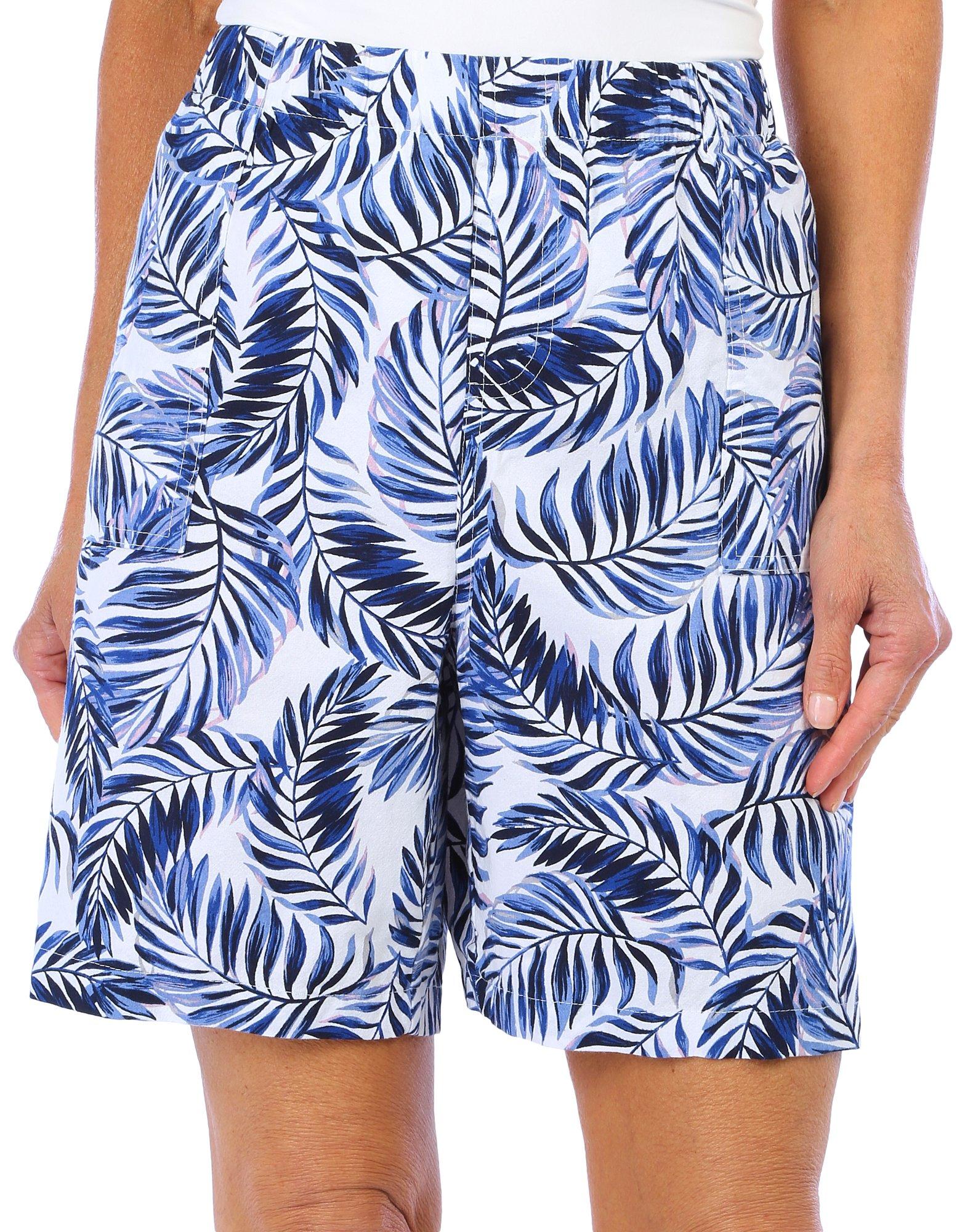 Coral Bay Plus Palms Print Shorts