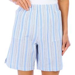 Coral Bay Womens Stripes Print Shorts