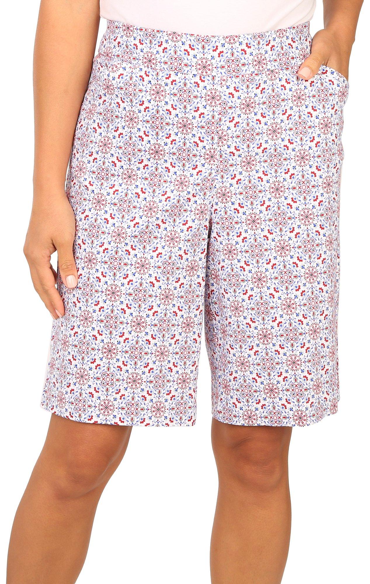 Womens 10in. Millennium Americana Pull On Shorts