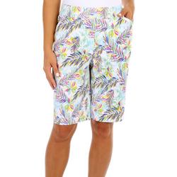 Womens 11 in. Palms Pull On Shorts