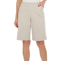 Womens Favorite Fit Slimming Solid Pocket Shorts