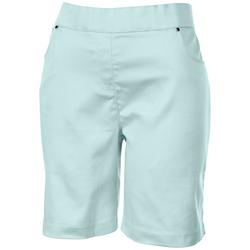 Womens Classic Mid Rise Pull On Shorts