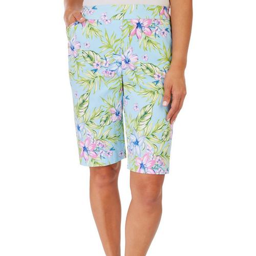 Coral Bay Womens Cateye 11'' Floral Print Pull