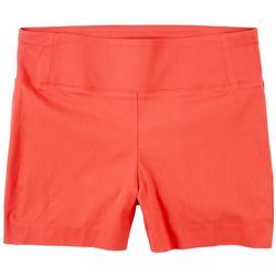 DFA Womens 5 in. Solid Pull-On Shorts