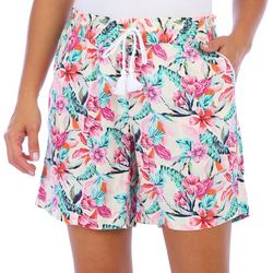 Island Collection Womens Floral Shorts