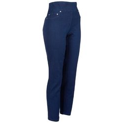 Womens 29 in. Hearts of Palm Comfort Stretch Denim Pants