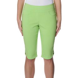 Hearts of Palm Womens Solid Tech Stretch Capris