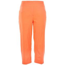 Womens 22 in.Solid  Capris