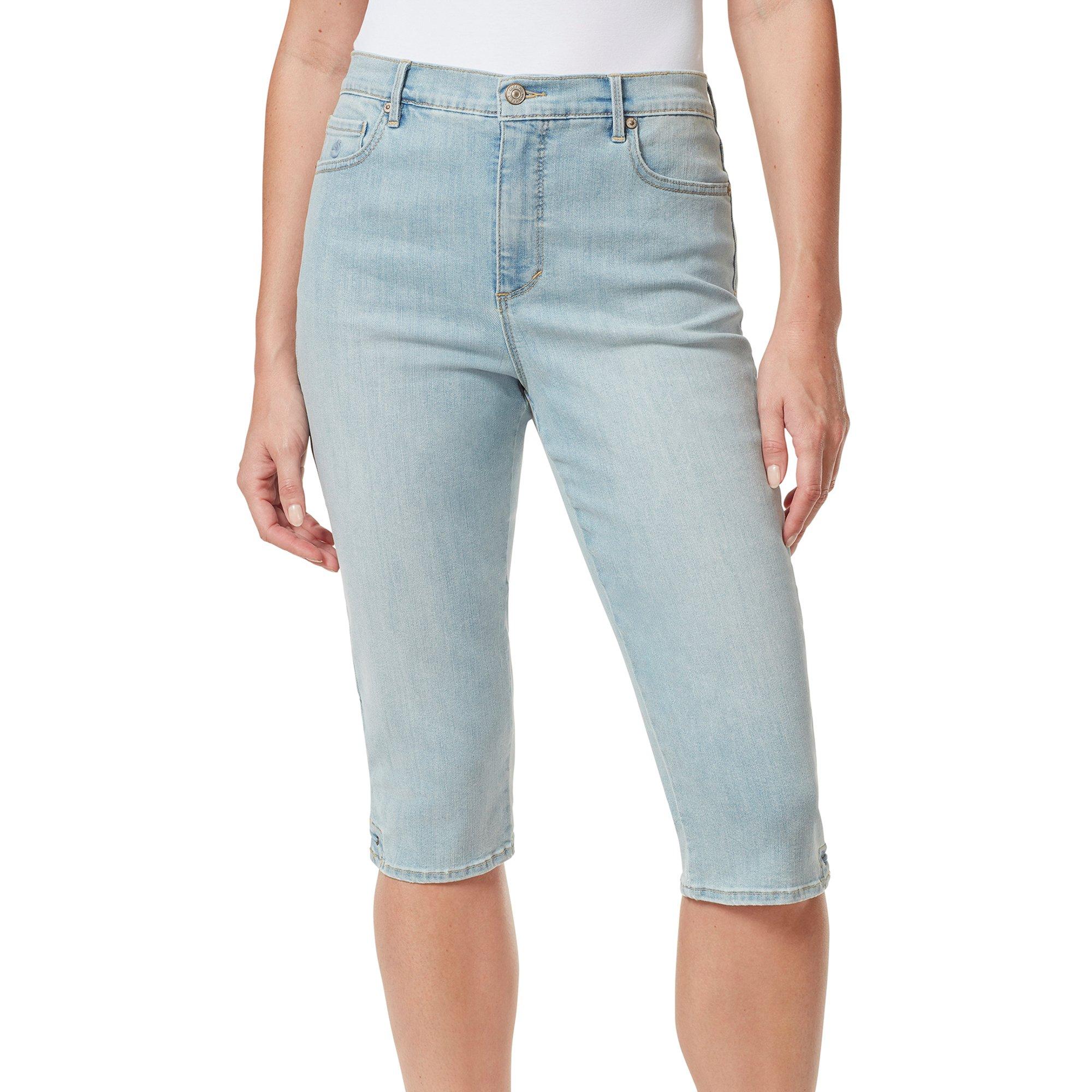 Womens Amanda 17 In. Solid Skimmer Shorts