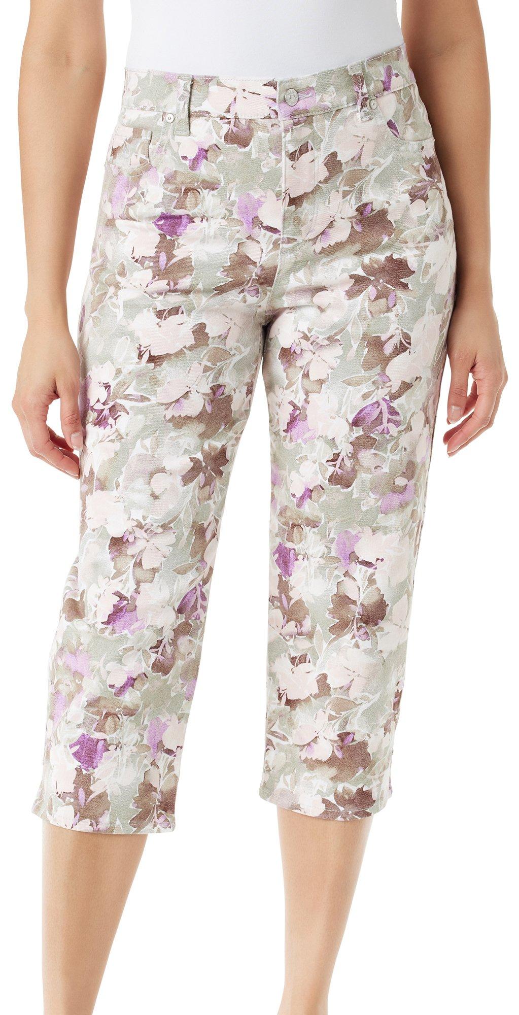 Womens Floral Amanda Capris