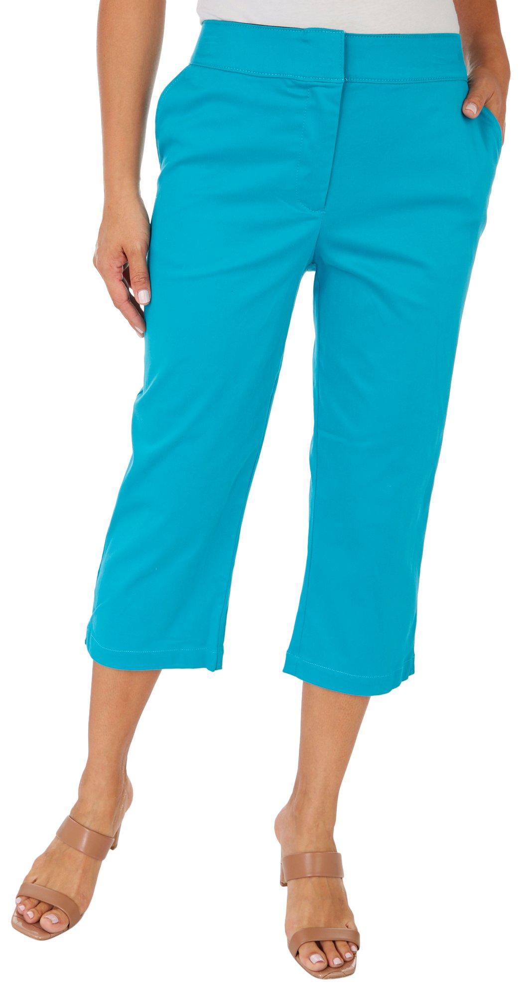 Women's Solid Pull On Capris