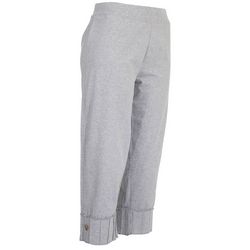 Onque Womens Solid Pull On Capris