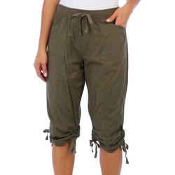 Womens 19 in. Solid Emma Capris