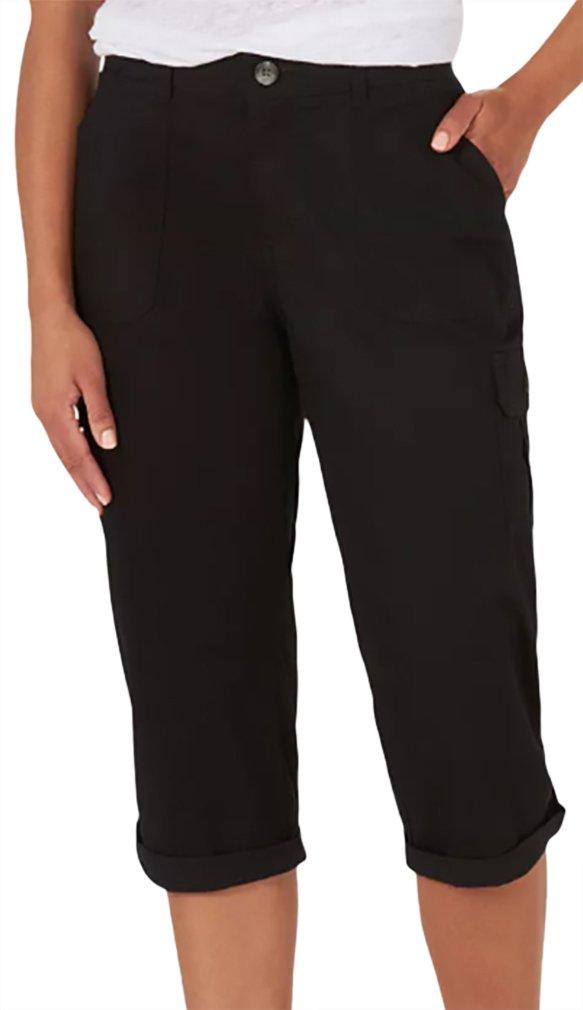 lee relaxed fit capris elastic waist